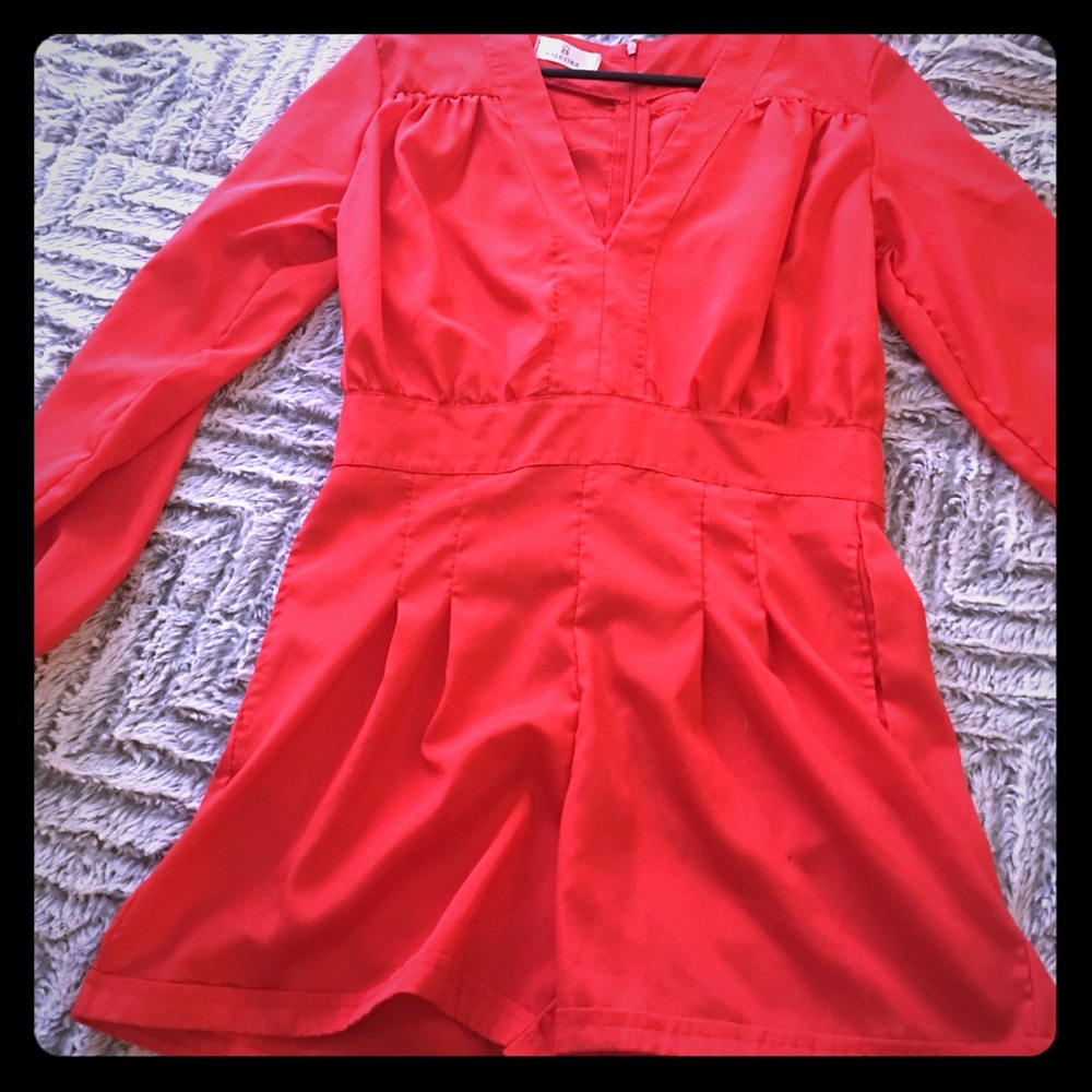 Red romper